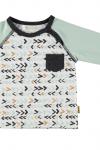 Preview: BESS Baby Unisex Raglan Langarmshirt Allover Print