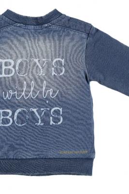 BESS Baby Jungen Jeans Cardigan Boys will be boys