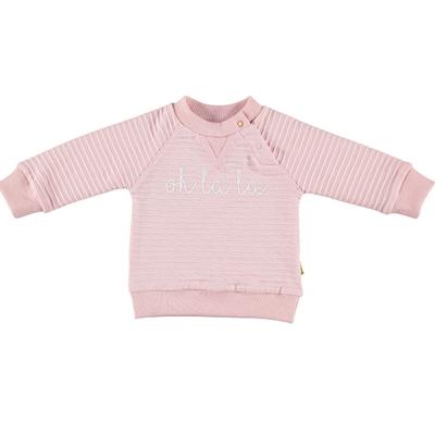 BESS Baby Mädchen Sweatshirt Oh La La, Pink