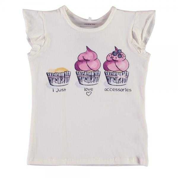 NAME IT Mädchen Cupcake T-Shirt ERDANNA