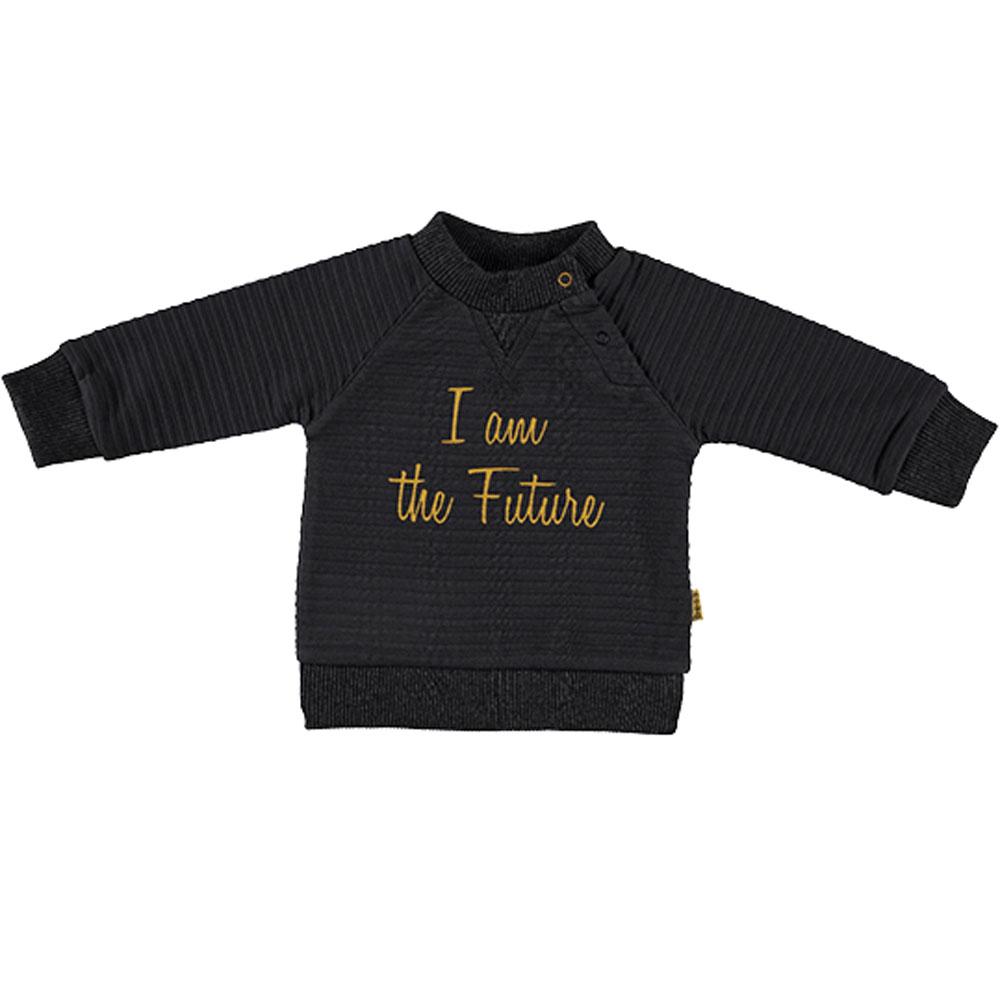 BESS Baby Unisex Sweatshirt I am the Future, Anthrazit