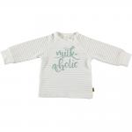 BESS Baby Unisex Sweatshirt Milk-aholic, Weiß